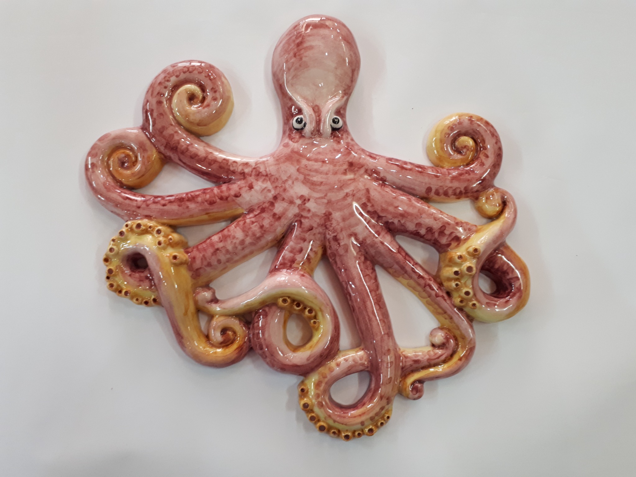 Polpo decorativo in ceramica